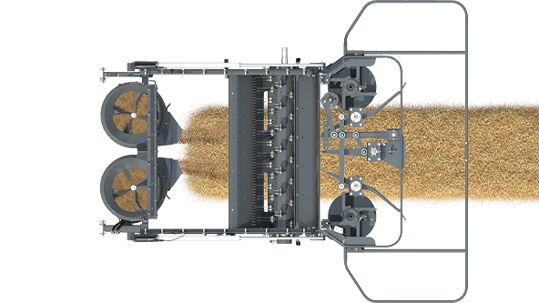 Fendt IDEAL straw distribution